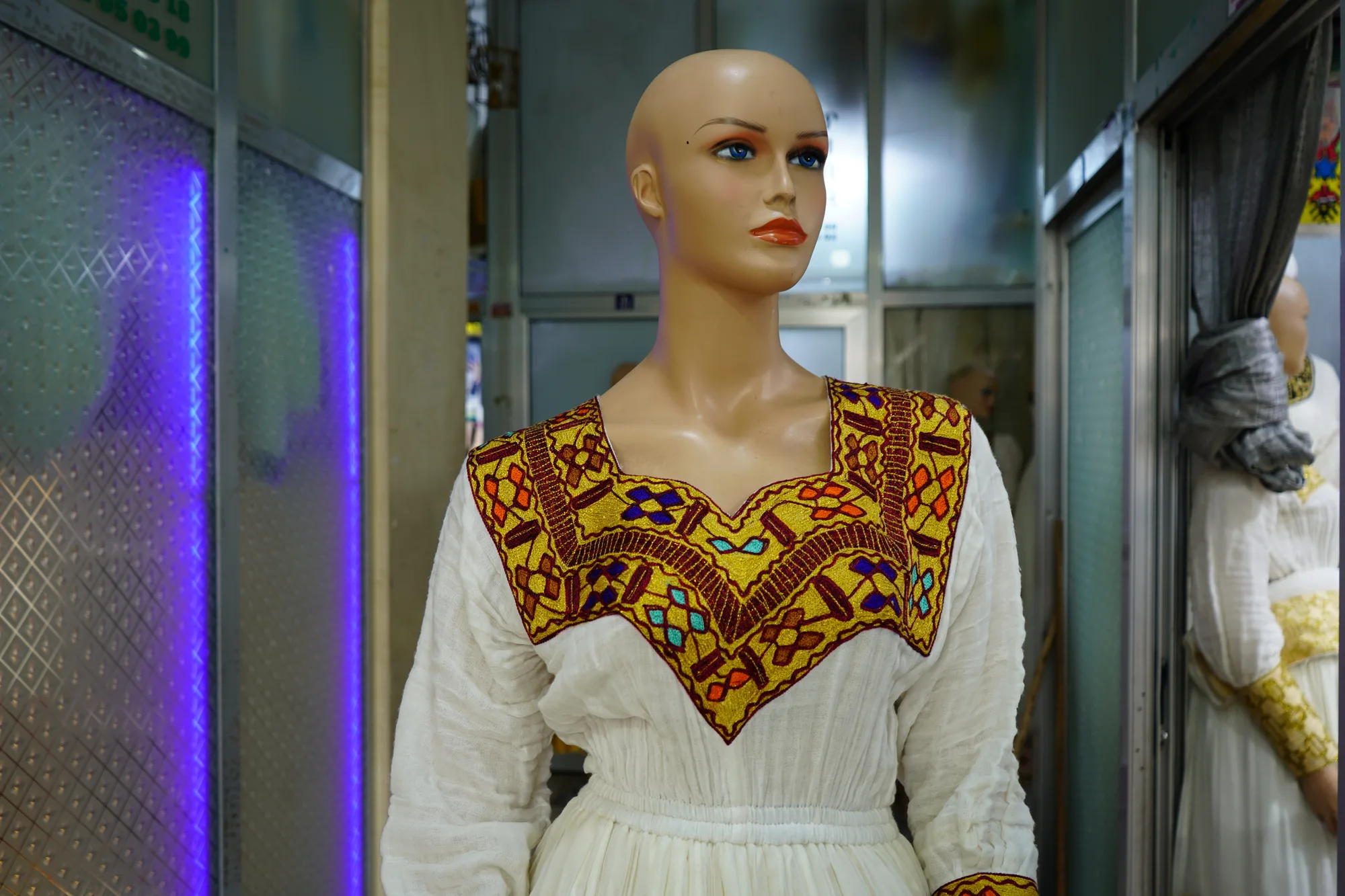 hand made weaven kemis, Gabby, Netela, Shiffon, Habesha Kemis, Hand Made Wool fabric, Worn — Mele D Fashion