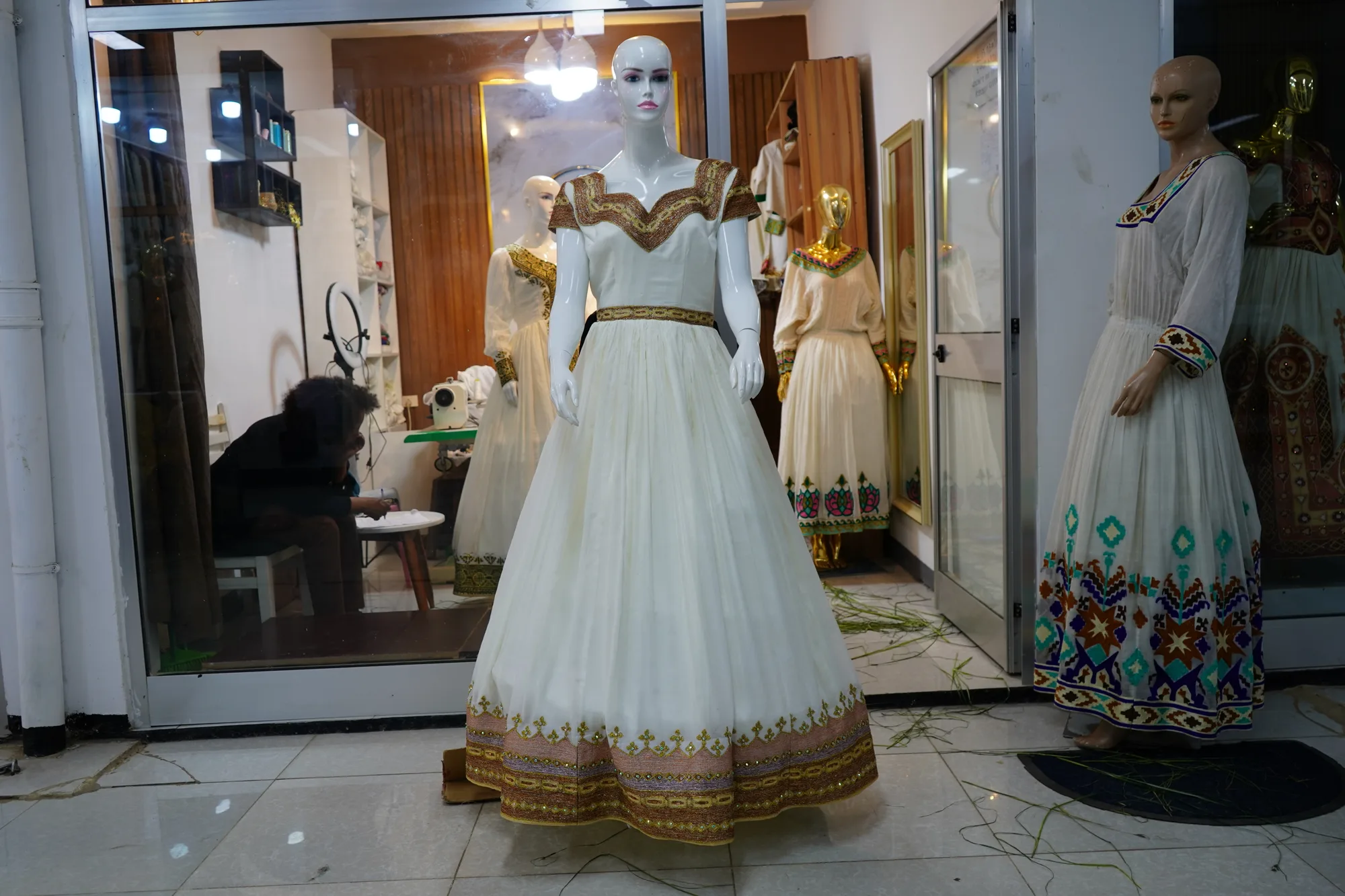 Habesha Kemis, Menen, Saba fabric, Front — Zema Design