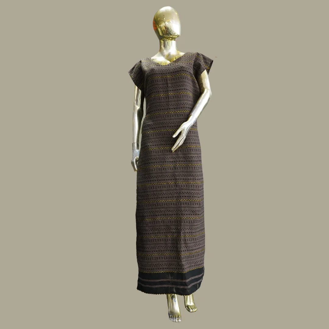 Hand made Tibeb Kemis, Habesha Kemis, Cotton Wool fabric, Detail — Elsi Design