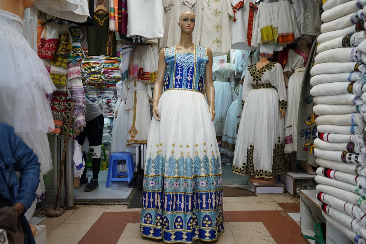 Hand made Tibeb Kemis, Habesha Kemis, Cotton wool fabric — Tsigereda Design