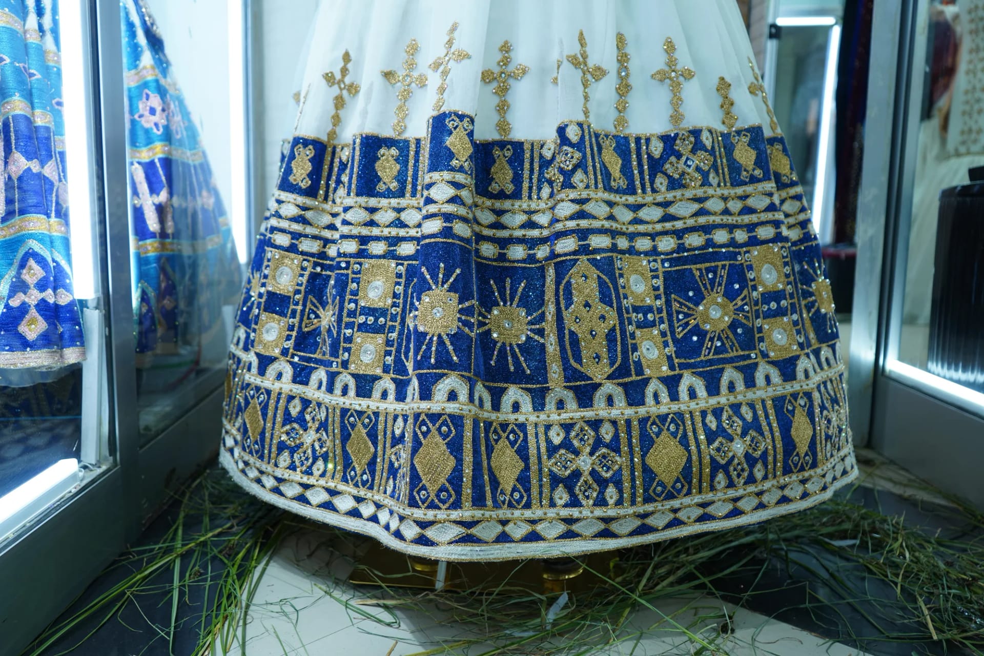 Hand made habesha tibeb kemis, Habesha Kemis, Cotton wool fabric, Detail — Samri Mukash Fashion