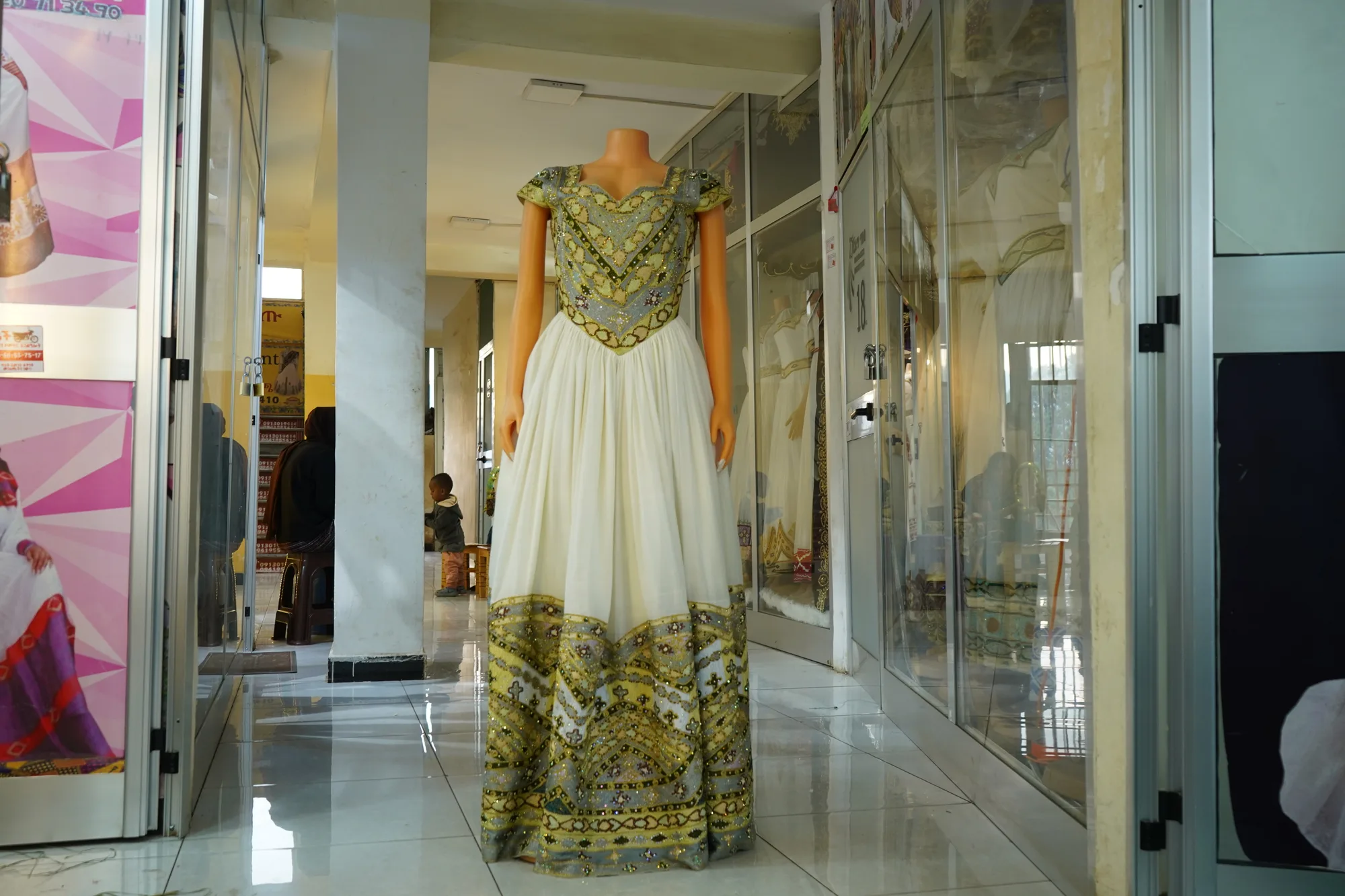 Habeshan Weeding Tibeb Kemis with men shirt, Habesha Kemis, Menen, Saba fabric — Kidanemihiret habesha libs