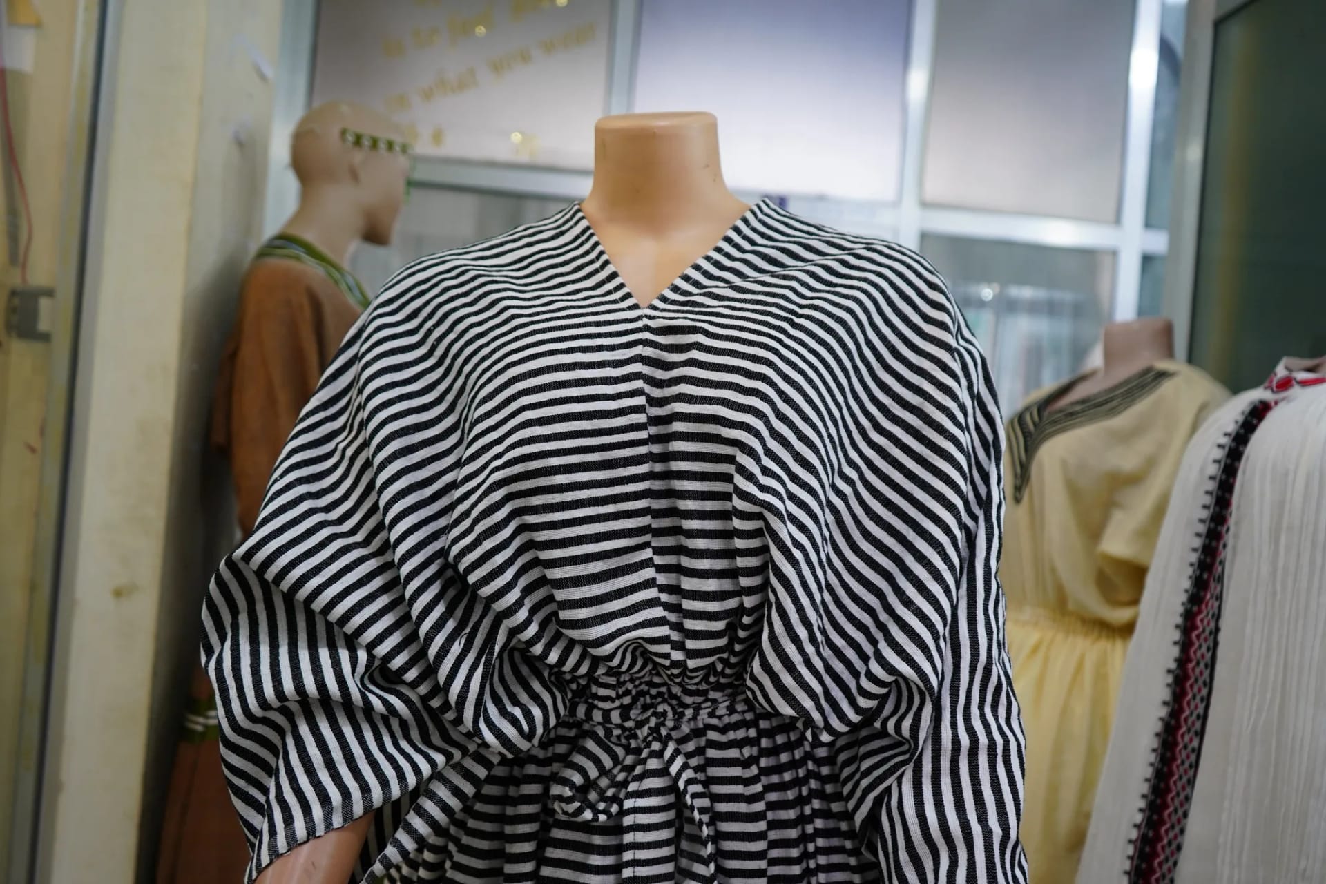 Ethiopian Designer Fusion Dress, Habesha Kemis, Worn — Wako Fashion Design