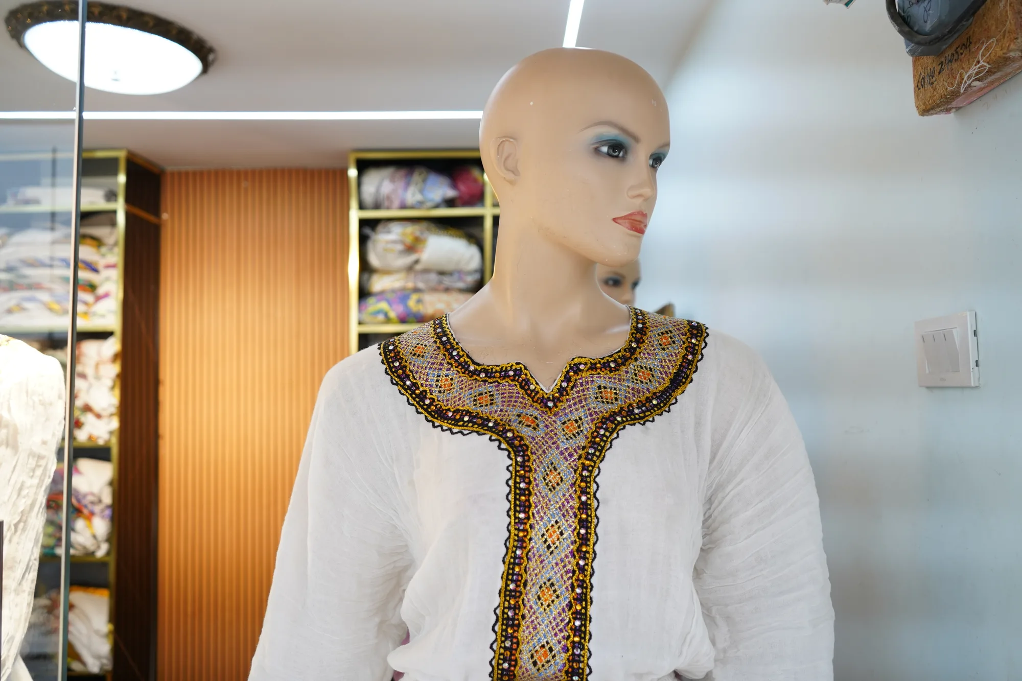 Luxury Ethiopian Wedding Kemis, Habesha Kemis, All kinds fabric, Worn — Yoseph Shemane