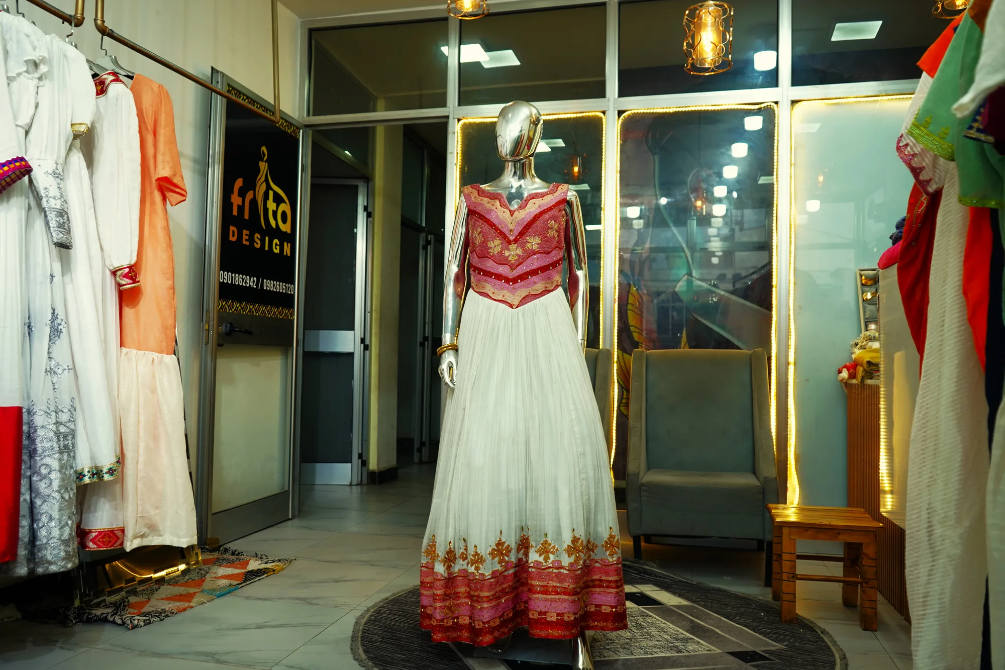 Luxury Handwoven Ethiopian Bridal Dress