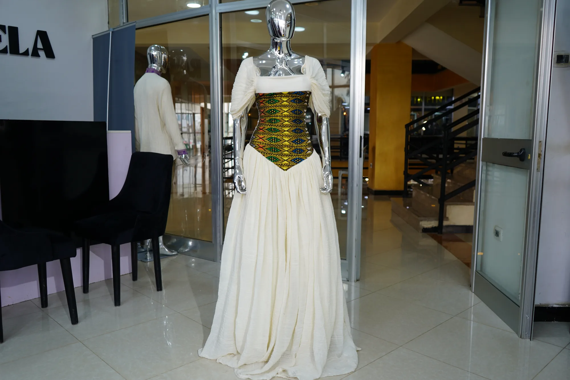 Modern Habesha Dresses with Traditional Elegance, Habesha Kemis, Front — Rahela Clothing