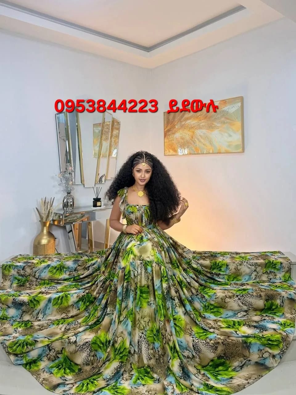 Top quality habesha dress, Habesha Kemis, Cotton , silk tread fabric, Front — Finote Sabawian Tibeb