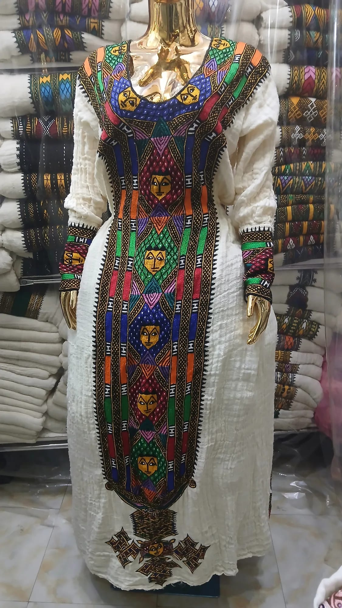 full sleeve habesha kemis, Front — Ermi Habesha
