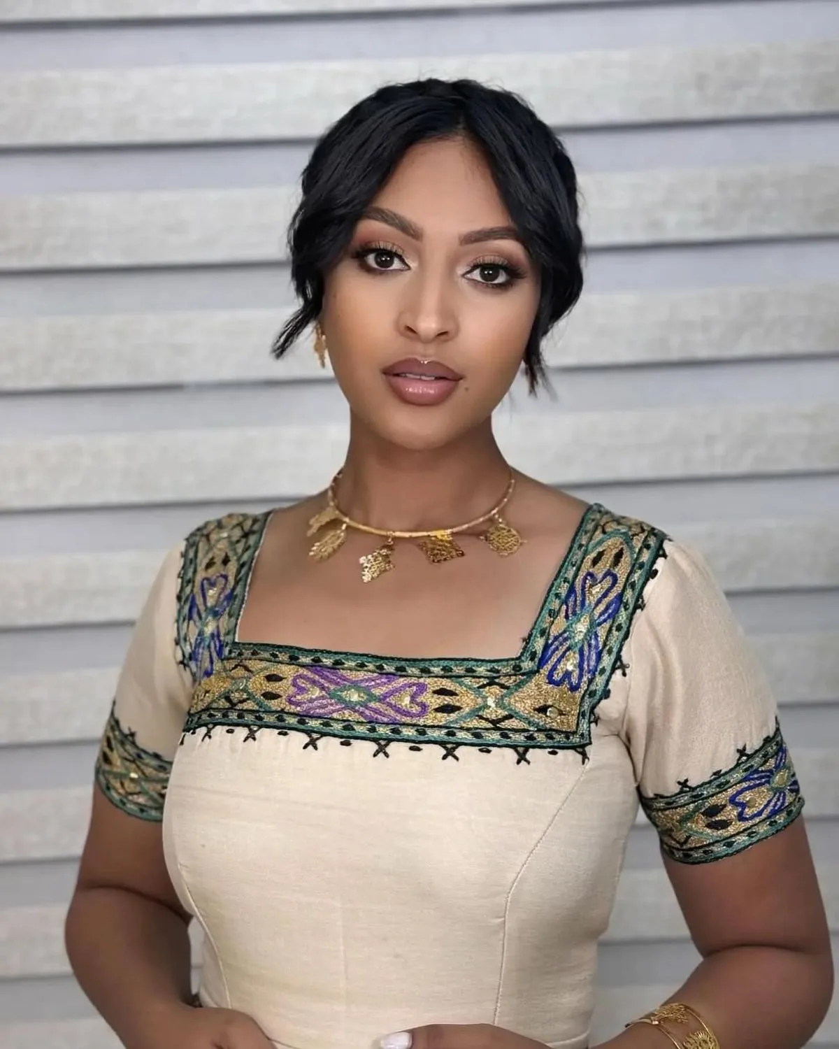habesha kemis, menan fabric — tensaye fiker